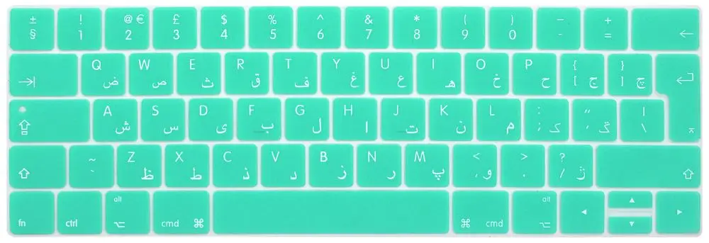 Арабский ЕС чехол для клавиатуры защитная пленка для Macbook Pro 13,3 A1706 A1989 и 15,4 дюймов A1707 A1990 с сенсорной панелью