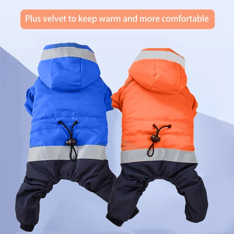 Dog Winter Clothes Dog Windproof Warm Jumpsuit Pet Down Jacket Coat Large Dog Clothes Chihuahua Bulldog