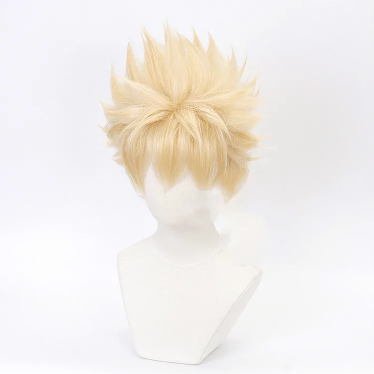 Белый Аниме Мой герой Academy Midoriya izku Bakugou Katsuki Todoroki Shouto Косплей парики короткие волосы Косплей Реквизит - Цвет: Белый