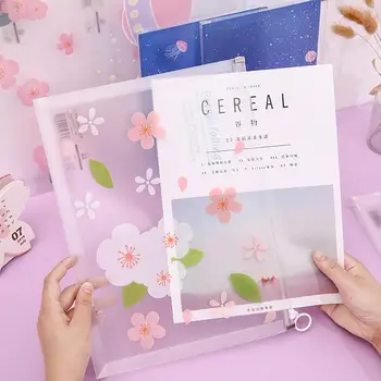 

moisture resistant Lightweight Waterproof Clear School A4 File Bag Zipper Transparent Paper Documents Storage Pouch Holder