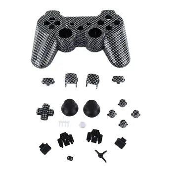 

Hydro Carbon Fibre Shell Mod Kit Matching Buttons Set for PS3 Controller