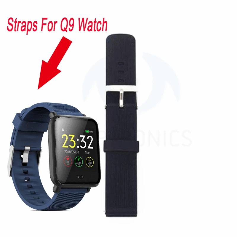Сменный ремешок для умных часов Q9, браслет VERYFiTEK Q9, кабель для измерения артериального давления, пульсометра, умные часы, зарядное устройство Q9 спортивные умные часы, часы на Android для женщин и мужчин, водонеп