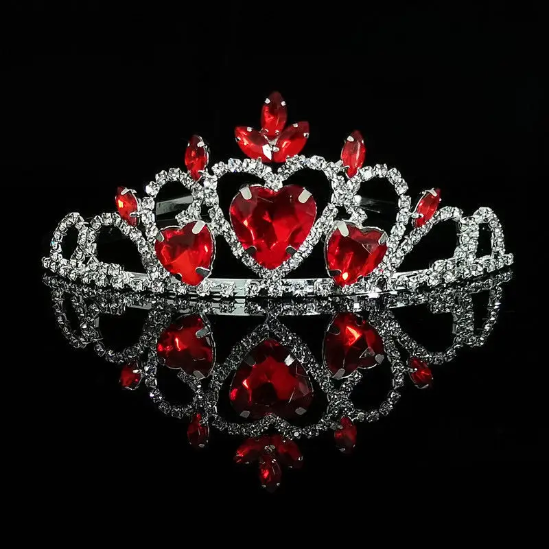 Princess Wedding Bridesmaid Tiara Girl Crystal rhinestones Hair ornaments bridal head ornaments