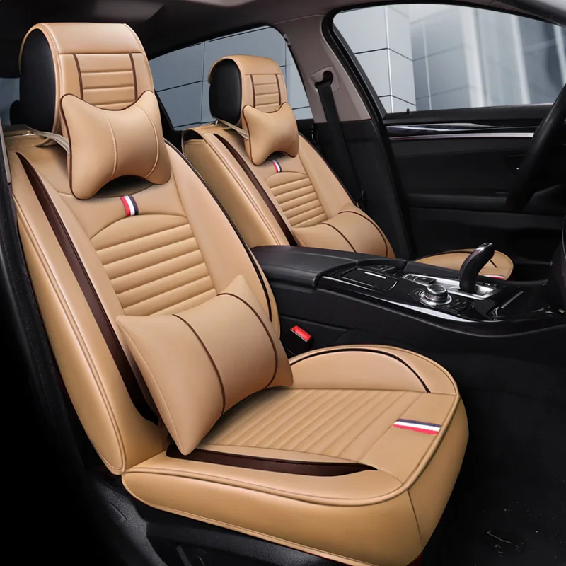 Чехлы для автокресел из искусственной кожи с полным покрытием для lada 2107 2110 2114 grant kalina largus priora samara