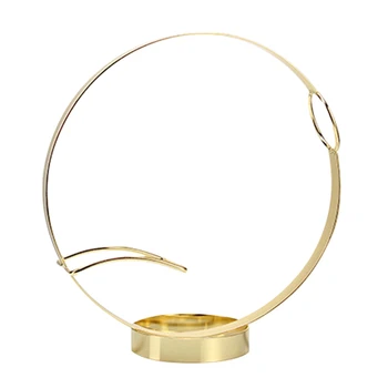 

For Single Bottle Tabletop Display Barware Living Room Retro Wine Rack Home Decor Countertop Stand Bar Rustproof Round Holder