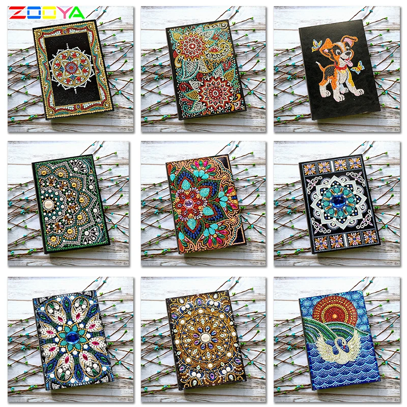 Zooya 64 Pages 5D Diamond Painting Notebook Diy Special Shaped Embroidery Cross Stitch A5 Diary Book Jh103 | Дом и сад