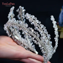 YouLaPan HP382 Bridal Hair Hoop Fashion Crystal Wave Hairband Headband Rhinestones Headwear Wedding Bridal Hair Accessories