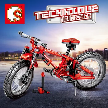 

Sembo 703302 306pcs Tandem Bicycle Building Block Bricks Model Mountain Bike Kids Toys For Children Compatible Technic