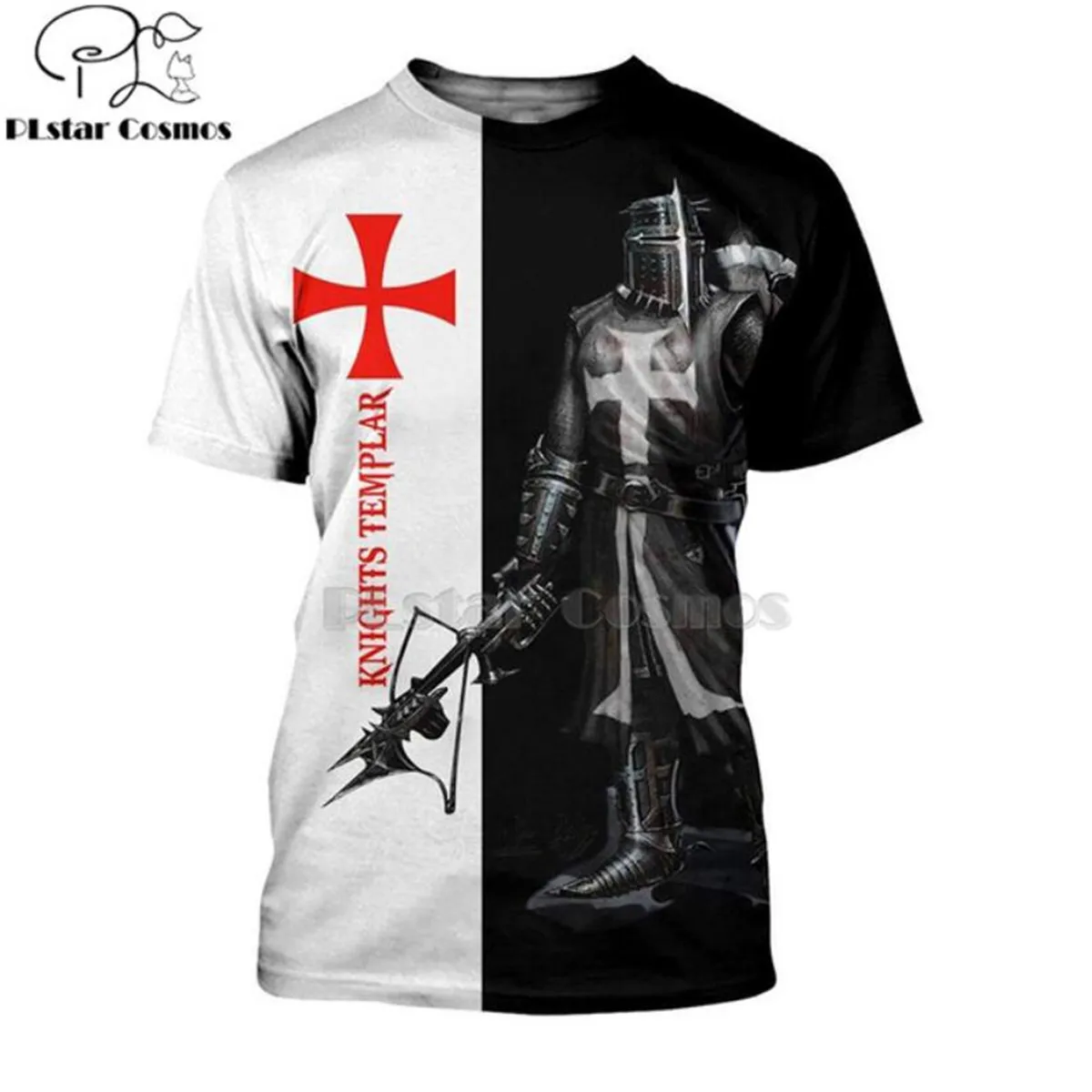 Мужские и женские футболки для косплея tessвам летние с рисунком рыцарей темпларов