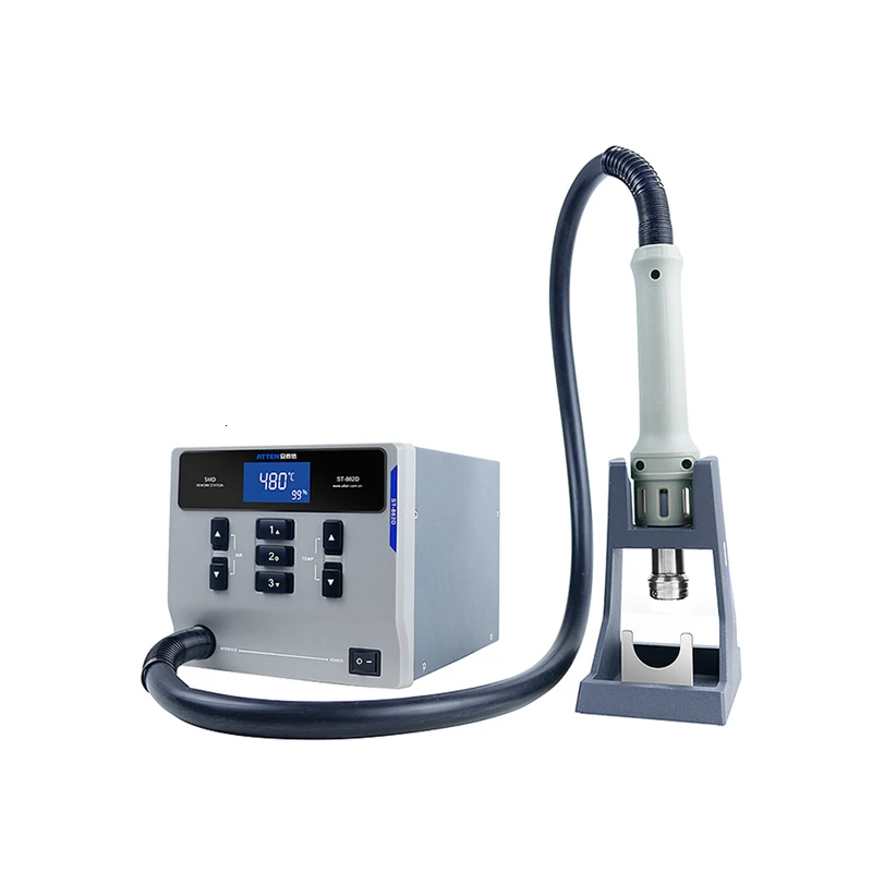 ATTEN St-862D 1000 Вт фена с цифровым дисплеем паяльная станция для ремонта мобильных телефонов с автоматическим режимом сна