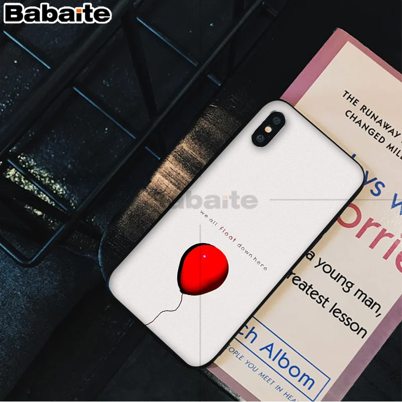 A15 Babaite Stephen King s It pennywise мягкий резиновый черный чехол для телефона iPhone 5 5Sx 6 7 7plus 8 8Plus X XS MAX XR - Цвет: A15