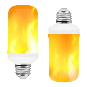 LED E27 불꽃 전구, 4 패턴 LED 조명, 동적 불꽃 효과, 가정용 조명, 220v