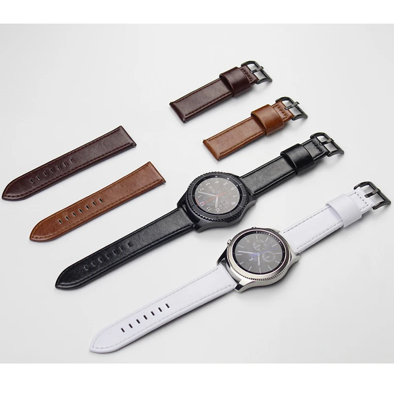 Gear s3 Frontier ремешок для samsung Galaxy Watch 46 мм 22 мм s4 кожаный браслет correa huawei часы GT ремешок 46 amazfit bip 47 44