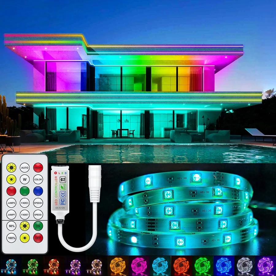 Diode Tape Led-Strip-Light Room-Decoration Bluetooth Led Flexible 5050 2835 Rgb Leds