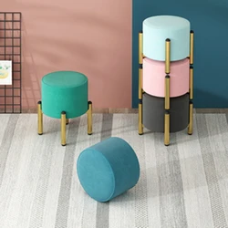 Taburete para muebles, silla de tocador, sofá otomano redondo para sala de estar, Sillas홈 лммммثثثث ссссссссссссссссс