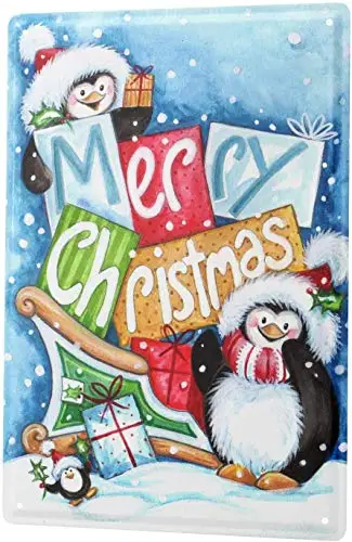 Tin Sign Metal Plate- Christmas Decoration Santa Claus Lecture Good Friends Father Mother Gift Sign Decoration - Цвет: Beer168
