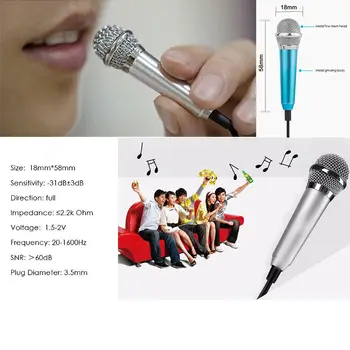 

MINI MICROFONO A CONDENSATORE PER CANTARE KARAOKE SMARTPHONE PC MUSIC ART. 16021