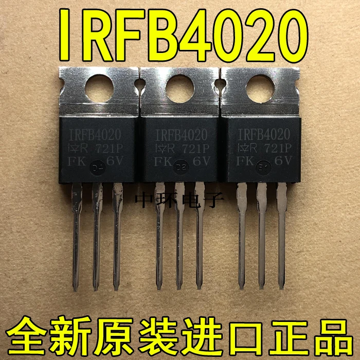

10pcs/lot IRFB4020 IRFB4020PBF IR TO-220 FET 18A 200V