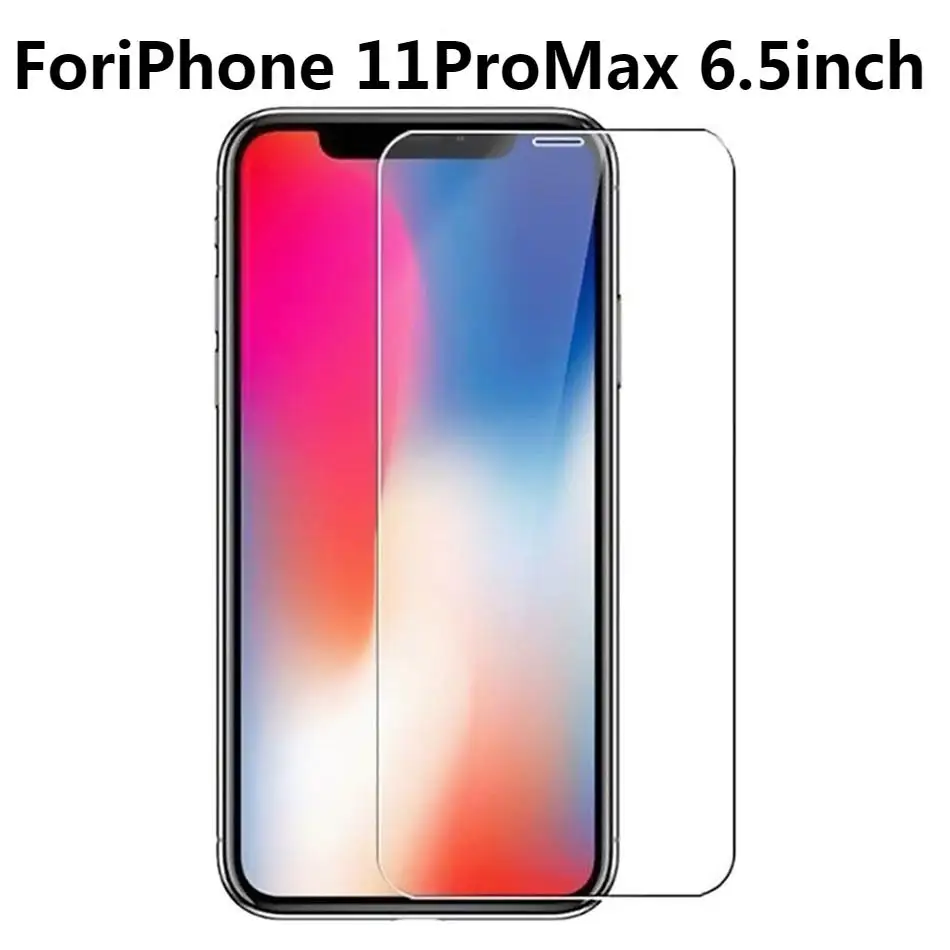 9H переднее закаленное стекло для iPhone 11 Pro MAX 11+ Защитная пленка для экрана для iPhone 11 XI MAX XIR XI Защитная пленка для телефона - Цвет: For iPhone 11Pro MAX