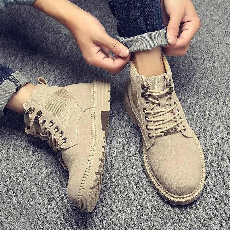 

Martin Boots Men's MEN'S SHOES England Short Boots Mid-top Boots Desert Workwear Autumn And Winter Men's Boot Versatile Trendy S