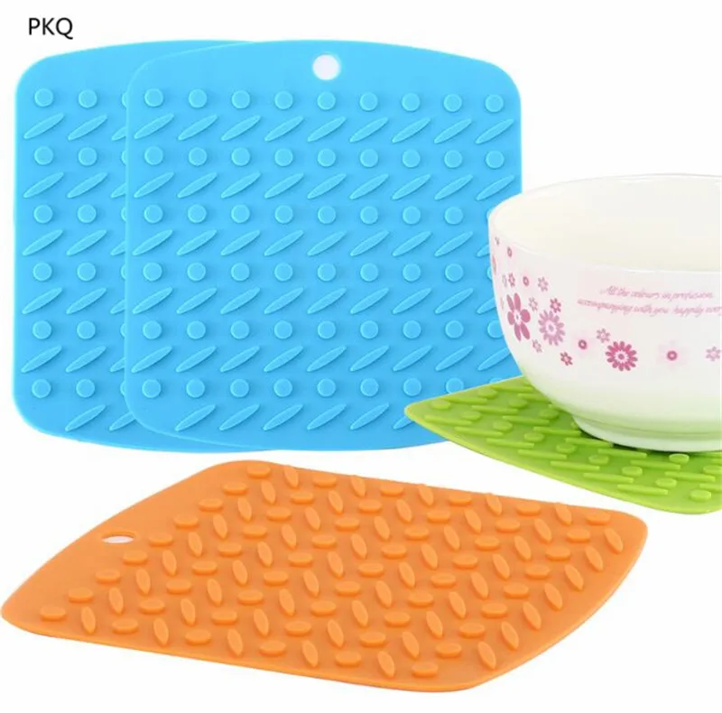

Table Coaster Tableware Pad Saucepan Table Heat Insulation Silicone Mat Pad Drying Dishes Cup Coaster