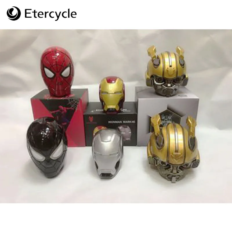 

Bluetooth Speaker Spiderman iron Man Wireless Loudspeaker TF USB Subwoofer bluetooth Speakers mp3 stereo audio music player Gift