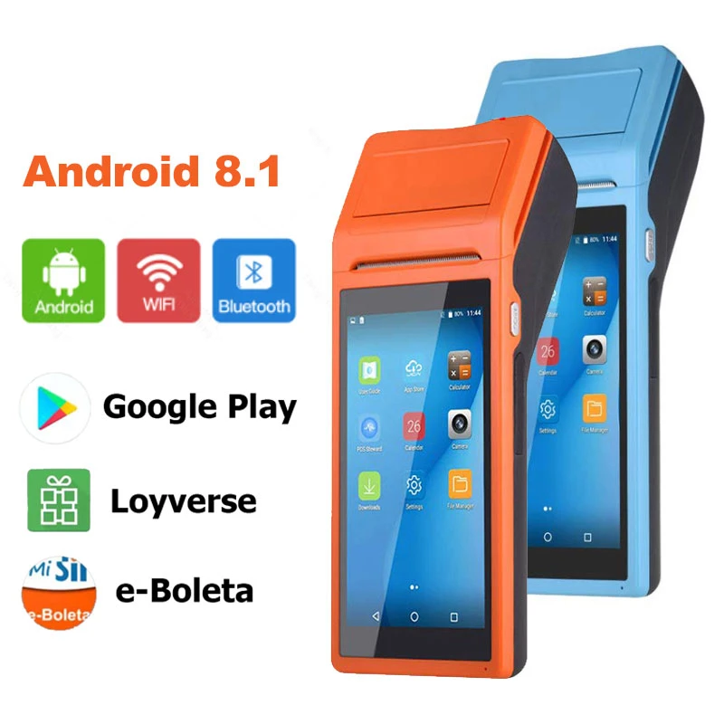 Voupuoda Smart Handheld PDA Terminal POS Receipt Printer 58mm anDroid