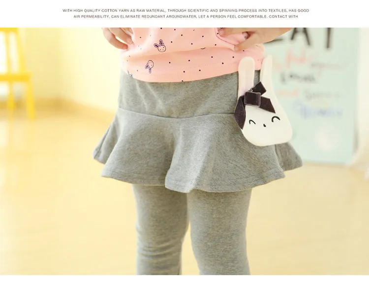 2021 Cotton Baby Girls Leggings Lace Princess Skirt-pants Spring Autumn Children Slim Skirt Trousers for 2-7 Years Kids Clothes