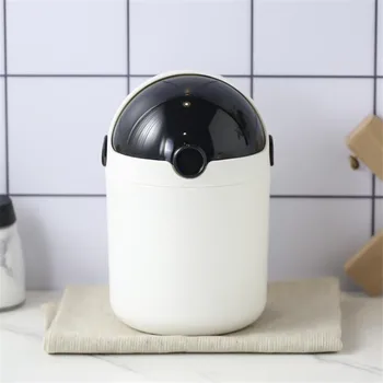 

Cute Home Office Table Trash Can Desktop Garbage Basket Mini Small Waste Bin Kitchen Waste Bin Sitting Room Toilet Trash Baske
