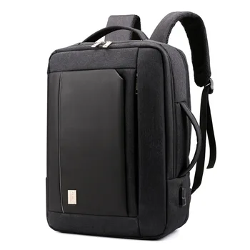

Men Business Large Capacity Bag Multifunction USB 16'' Laptop Nylon Stitching Backpack Durable Fashion Daily School Rucksack New