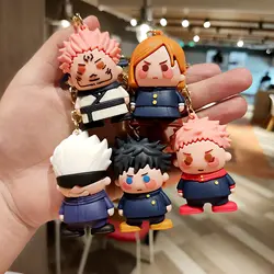 Porte Clés Cosplay de l'Anime Jujutsu Kaisen Gojo Itadori, Fushiguro kukisaki, Sukuna, Kawaii, Pendentif de Sac avec Poupée, Accessoires de Collection, Cadeau pour Fan 