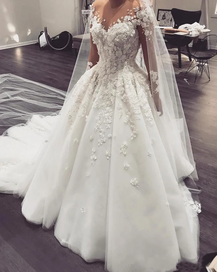 2018-arabic-a-line-wedding-dresses-sheer