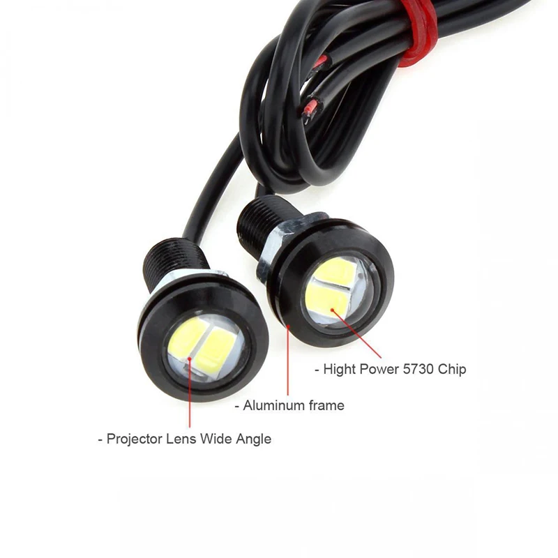 

6000K Bulbs Turn Signal Lamps 5730 Chip Tail 9W Day Time 18mm DC 12V White 110-120LM Stylish
