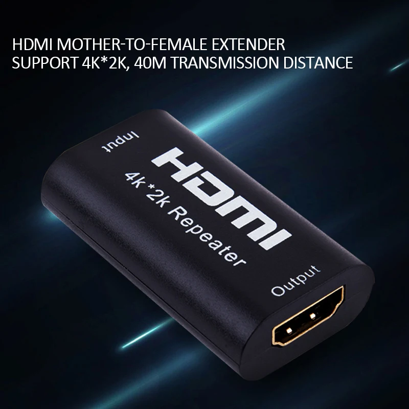 HDMI ретранслятор наполнитель позолоченный 4K * 2K адаптер Усилитель сигнала более 4