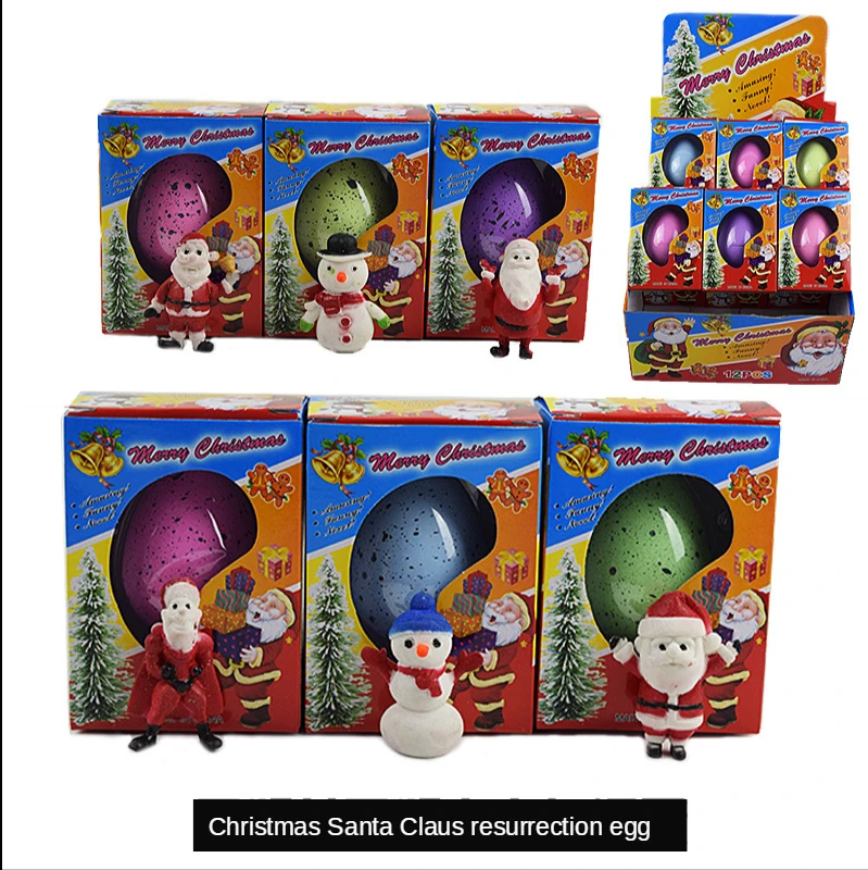 

Expansion toys Christmas Santa Claus Easter eggs hatching eggs Easter mermaid soak soaked grow novelty toys hot bulk 1pcs