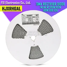 2000PCS 1N4001 M1 1N4004 M4 1N4007 M7 FR107 RS1M FR207 RS2M HER108 US1M SF18 ES1J SF14 ES1D DO-214AC SMA Rectifier diode