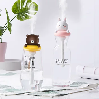 

Portable Mini USB Bear and Rabbit Humidifier Ultrasonic Humidifiers Nanometer Spray For Desk Use