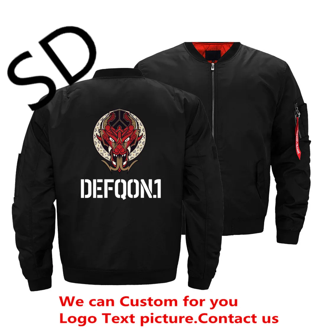 Defqon.1 куртка-бомбер мужская модная Толстая теплая осенне-зимняя Военная мотоциклетная куртка мужская летная Ma-1 пилот ВВС пальто
