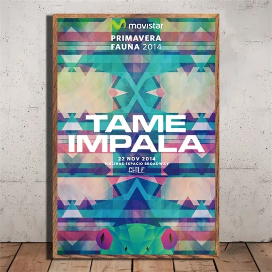 Tame Impala трипси-психоделический музыкальный звезда художественная живопись Шелковый Холст плакат настенный домашний декор - Цвет: C
