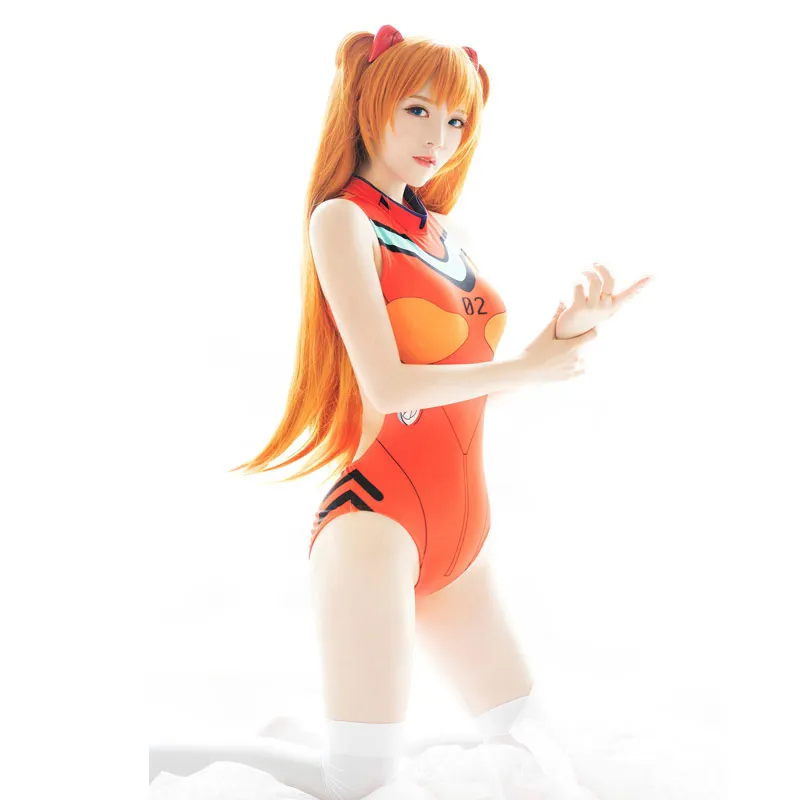 

Mercy Cosplay Costume One Piece Swimwear Evangelion Swimsuit SUKUMIZU