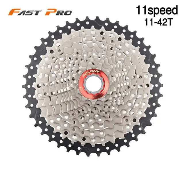 

11S 11 Speed 11-42T Free Wheel Cassette Mountain Bike Wide Ratio Sprockets Bicycle Flywheel Freewheel System Cycling Accessories
