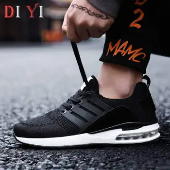 

Unisex Slip-on Sport Sneakers Woman Mesh Breathable Sports Shoes for Ladies Low Trail Running Shoes Air Cushion Women's Shoe A12