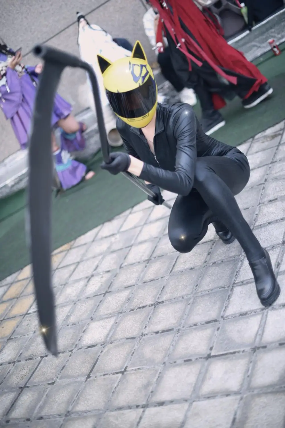 Японский аниме Durarara! DuRaRaRa Celty Sturluson Косплей Костюм Комбинезон на Хэллоуин из искусственной кожи Боди унисекс костюм для вечеринки