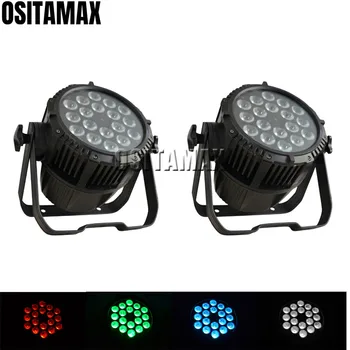 

2PCS DMX IP65 LED Par Light RGBW 18X10W Par Can Stage Lighting Par 64 Outdoor for Disco Wedding Club Show DJ Waterproof