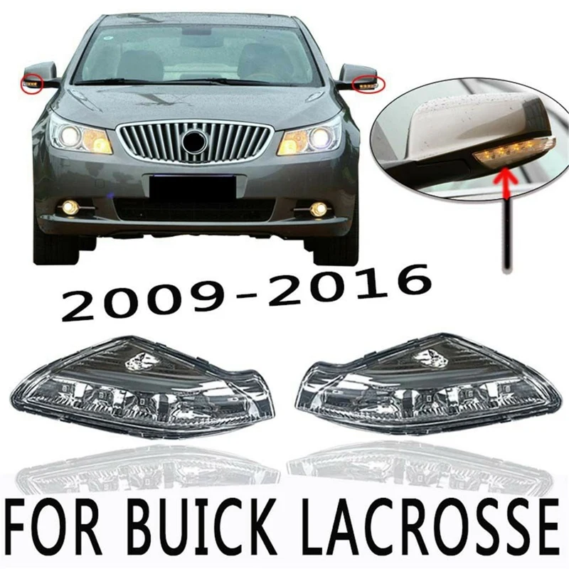 LH+ RH зеркало с боковым поворотом Светодиодный индикатор для Buick Lacrosse
