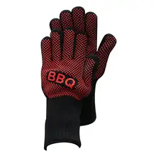 Перчатки для приготовления барбекю на гриле 932 °F экстремальные термостойкие Прихватки для духовки Высокое качество защита рук для дополнительной защиты предплечья