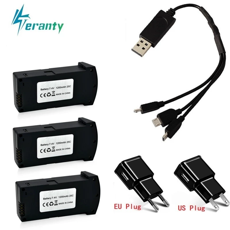 Новый 7 4 в 1200 мАч 25c Lipo Батарея и 3-в-1 Зарядное устройство набор для E520 E520S запасные