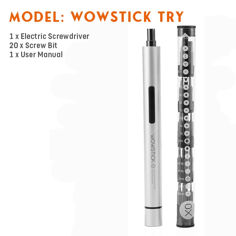 Wowstick Мини Портативная Беспроводная электрическая отвертка прецизионный Магнитный Отвертка Инструмент - Цвет: Wowstick Try