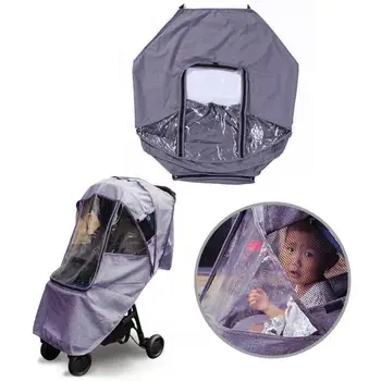 

Baby Stroller Raincoat Cover Trolley Umbrella Car Rain Cover Baby Stroller Windshield Stroller Accessories Trolley Accessories