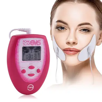 

Electrode Pads Electrical Face Massager Slimmer Jaw Exerciser Facial Muscle Pulse Stimulator
